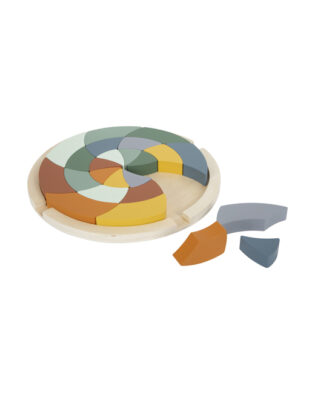 Puzzle Montessori com cores safari