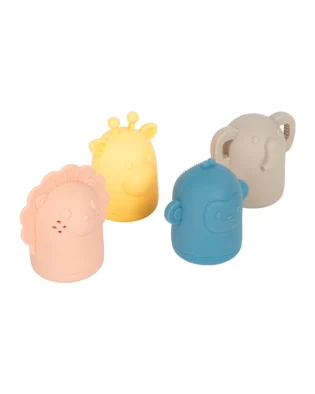 conjunto de brinquedos de banho em silicone
