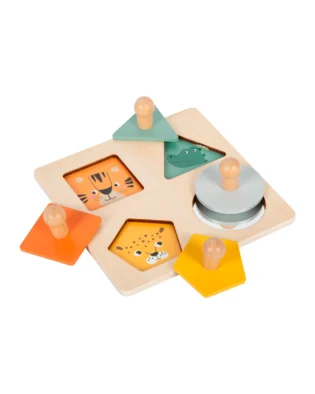 puzzle de encaixe com pegas safari