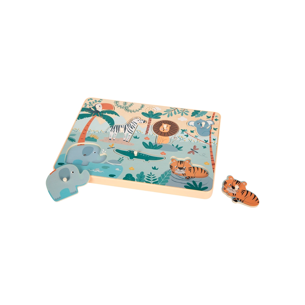 Puzzle Sonoro de Encaixe com Pegas Safari - Image 3