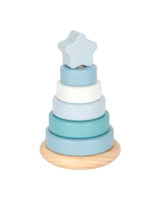 torre de empilhar azul