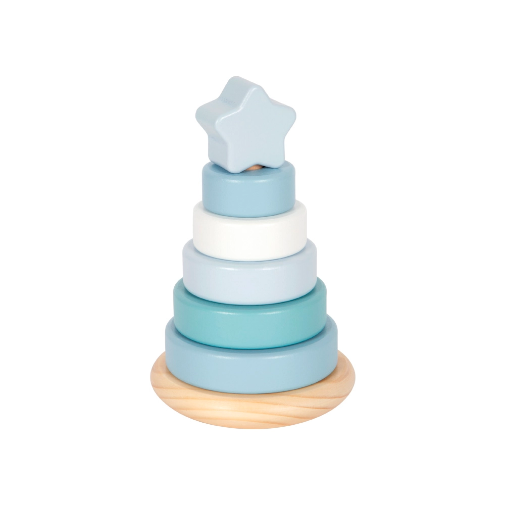 torre de empilhar azul